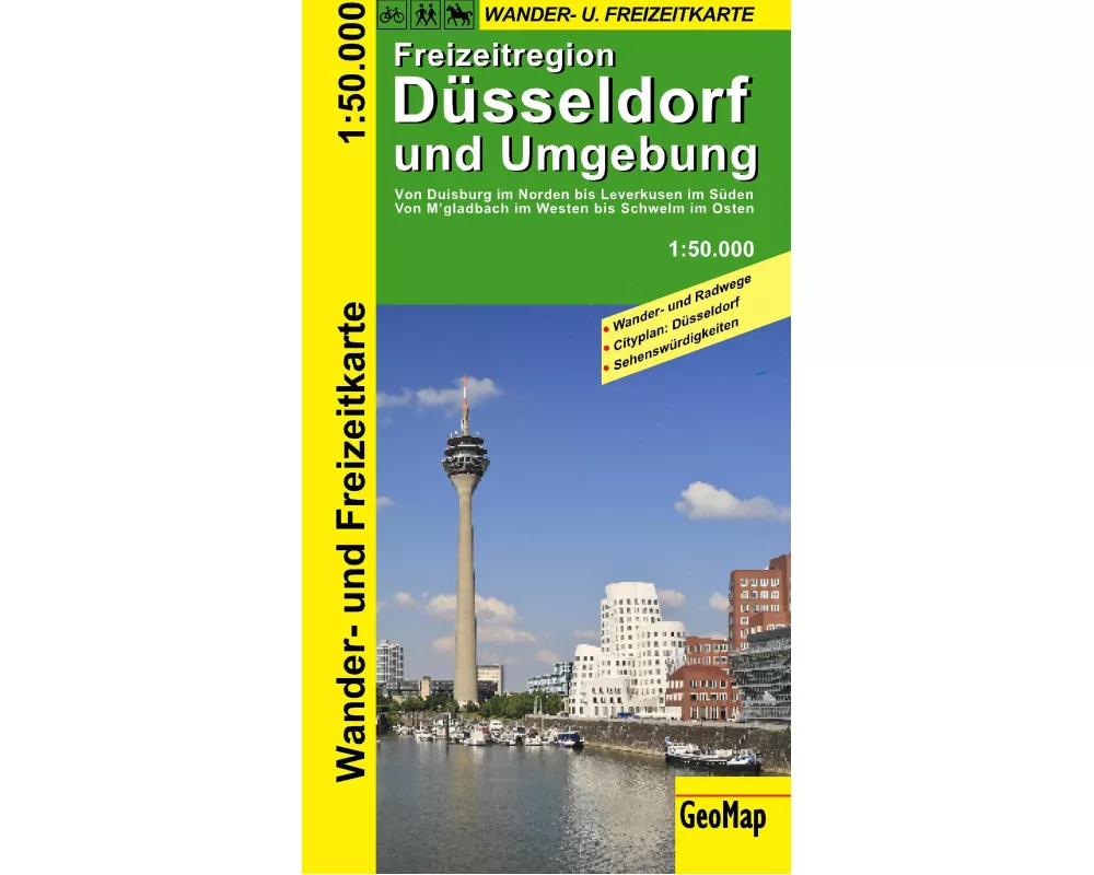 Dsseldorf und Umgebung Wander- und Freizeitkarte 1:50.000
