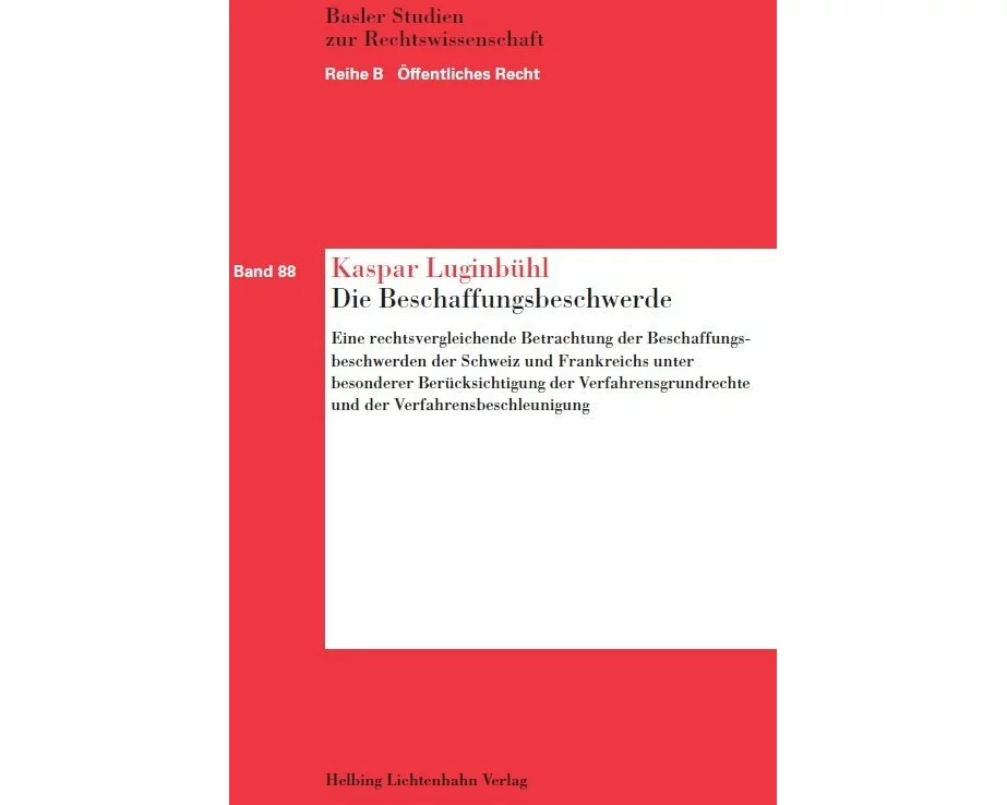 Die Beschaffungsbeschwerde