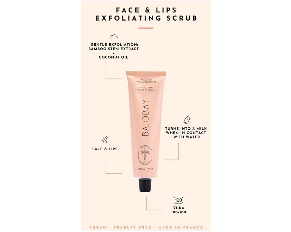 BAIOBAY Face & Lips Exfoliating Scrub 60 ml