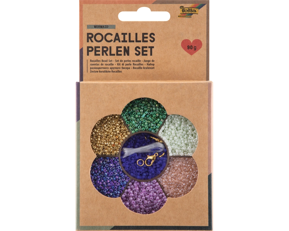 FOLIA Rocailles-Perlen-Set 12912 Mermaid