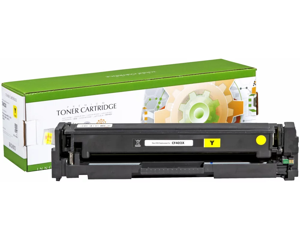 STATIC Toner cartridge compatible with HP CF402X yellow High Capacity compatible 2.300 pages
