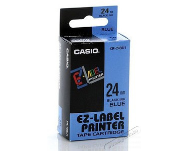 CASIO Beschriftungsband XR-24BU 24mm/8m schwarz/blau