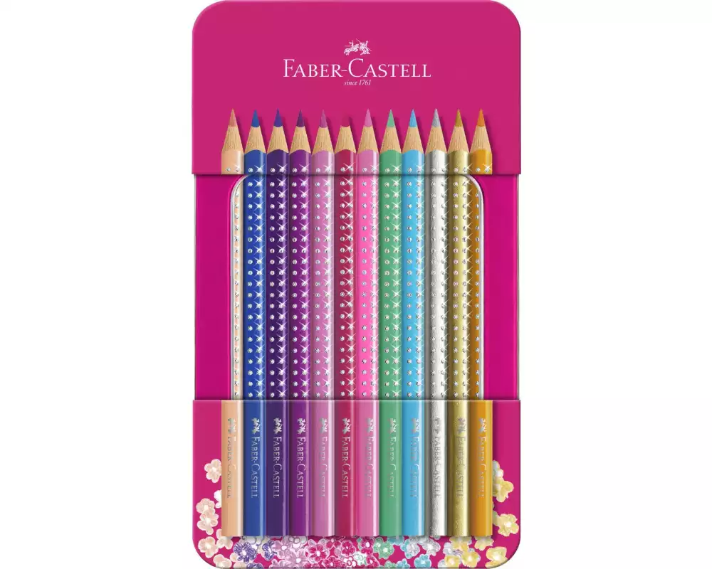 Faber-Castell Farbstifte Sparkle 12 Stück im Metalletui