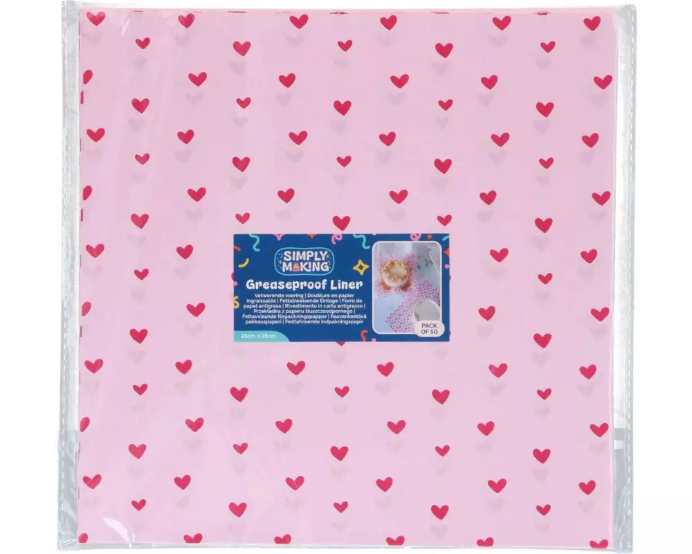 BackshopSchweiz Einlegepapier Simply Making Bento Box, Pink, 50 Stück