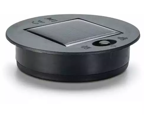 STT Solarpanel rund, 600 mAh Schwarz