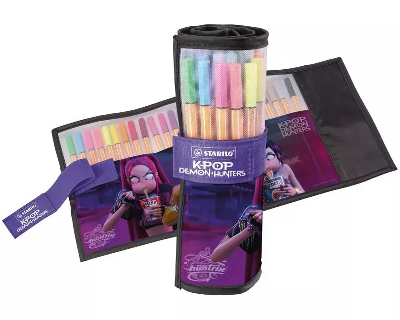 STABILO Point 88 K-pop Demon Hunters Rollerset, 25 Farben, 0.4 mm