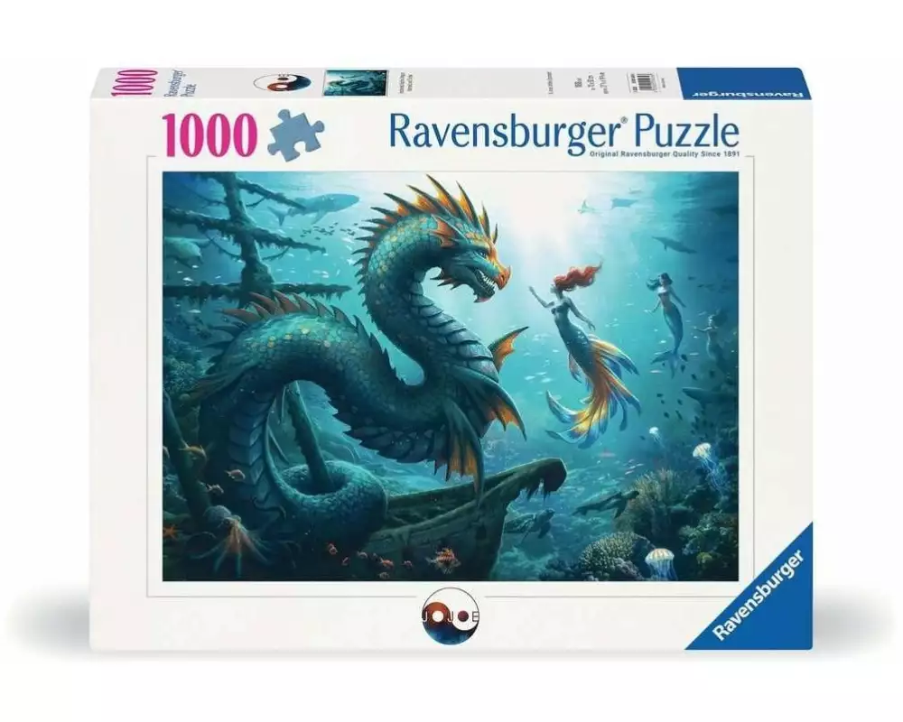 Ravensburger Puzzle Dragon, Mermaid and Turtles