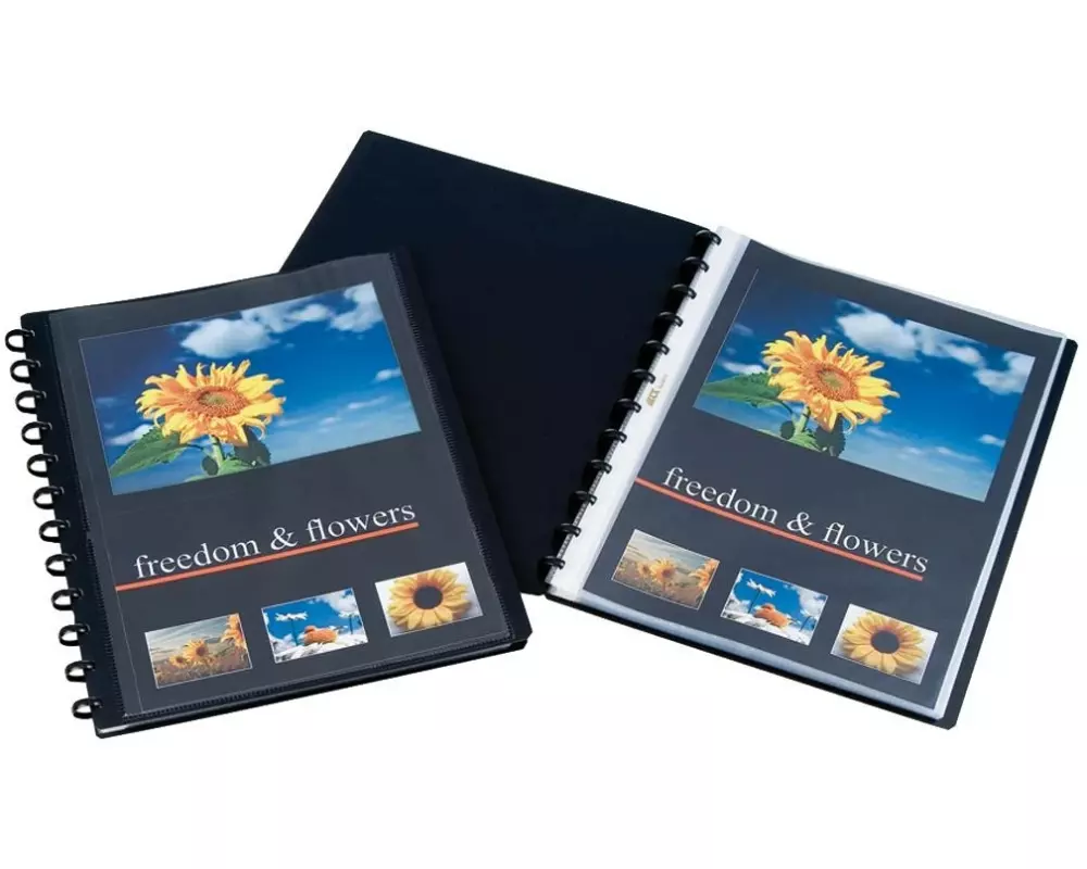 Adoc Sichtbuch Personal-Ex A4, 30 Taschen, Schwarz