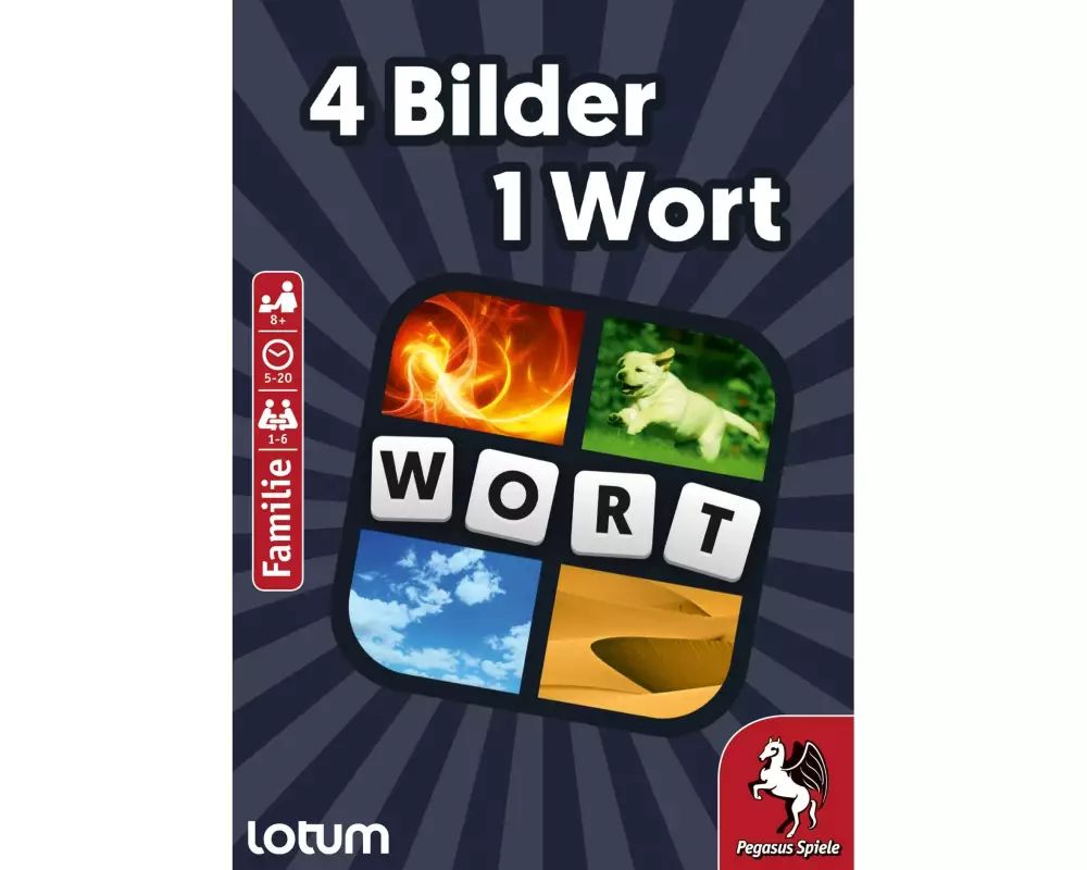 Pegasus Spiele Kartenspiel 4 Bilder 1 Wort -DE-
