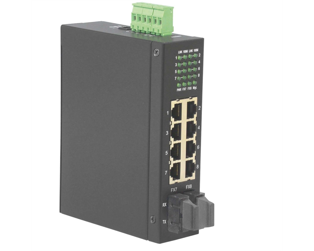 ROLINE Industrie Switch, 6x RJ-45 sowie 2x RJ-45 oder SC, unmanaged
