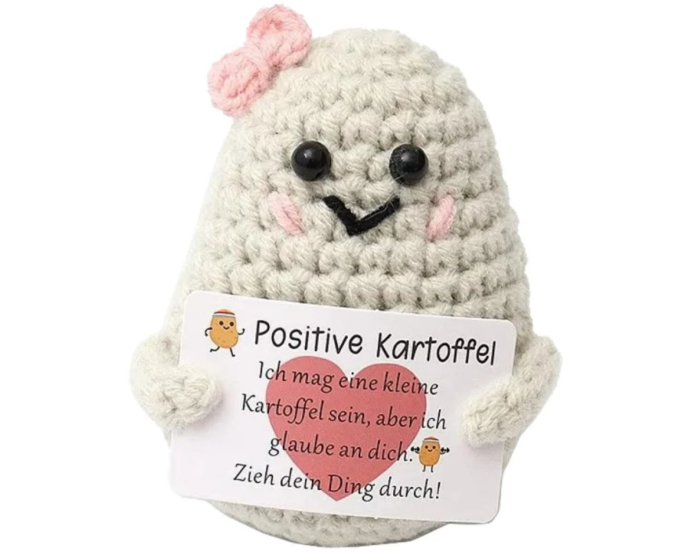 I AM CREATIVE Glücksbringer Positiv Potato mit Schlaufe