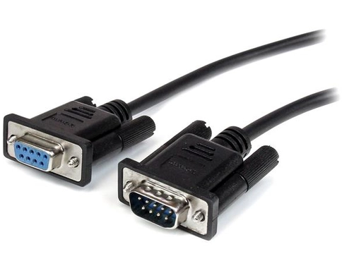 StarTech.com 2m Black Straight Through DB9 RS232 Serial Cable