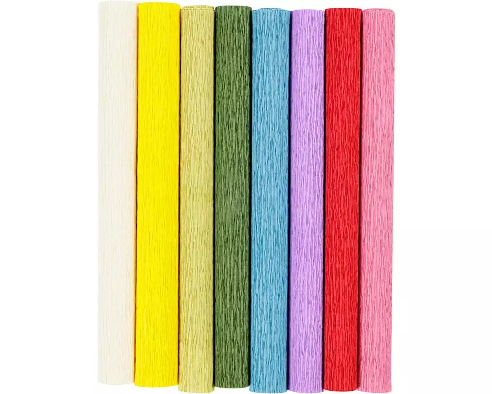 Creativ Company Krepppapier Standard 25 x 60 cm, 8 Stück, 105 g/m²
