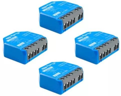 Shelly WLAN-Schaltaktor 1 Gen 4 x 4 Blau