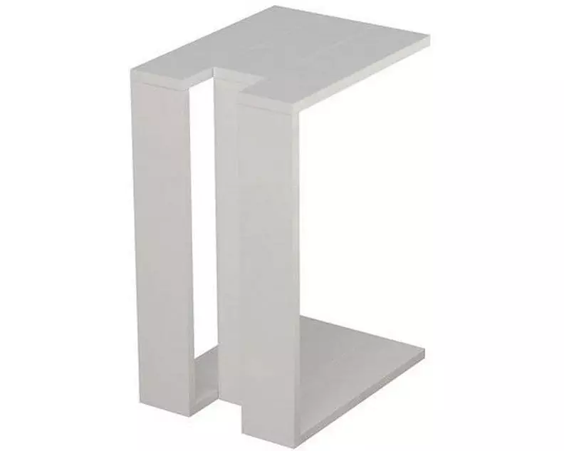 Woody Fashion Beistelltisch Muju 30 x 57 x 40cm, Weiss
