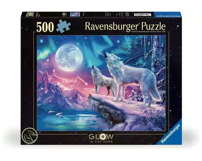 Ravensburger Puzzle Wolf im Nordlicht