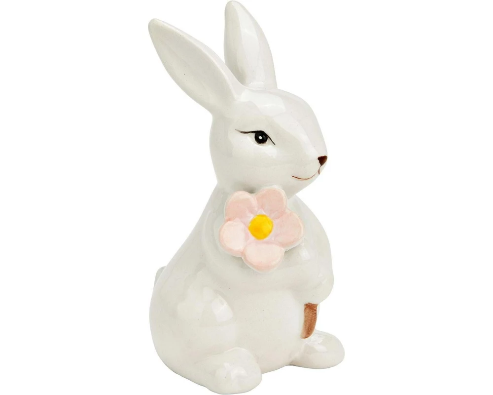 G. Wurm Aufsteller Hase mit Blume 5 x 11 x 7 cm