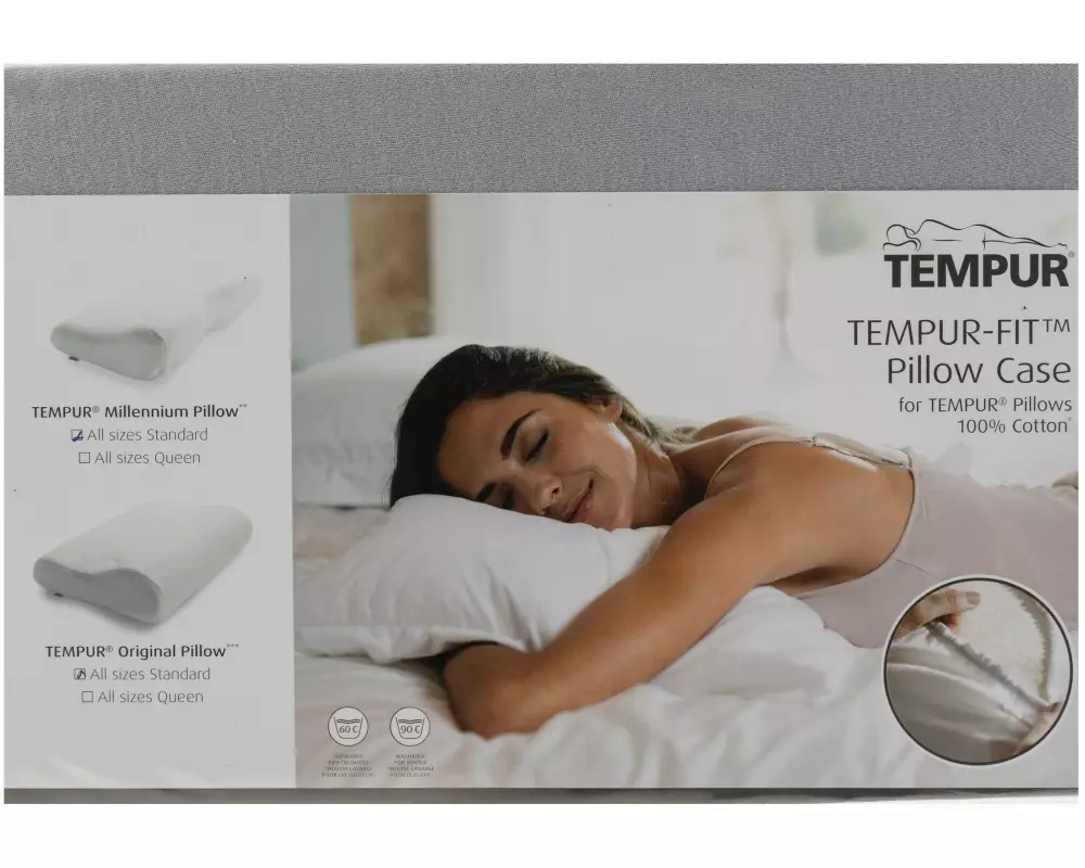 Tempur Kopfkissenbezug Original / Millennium Hellgrau