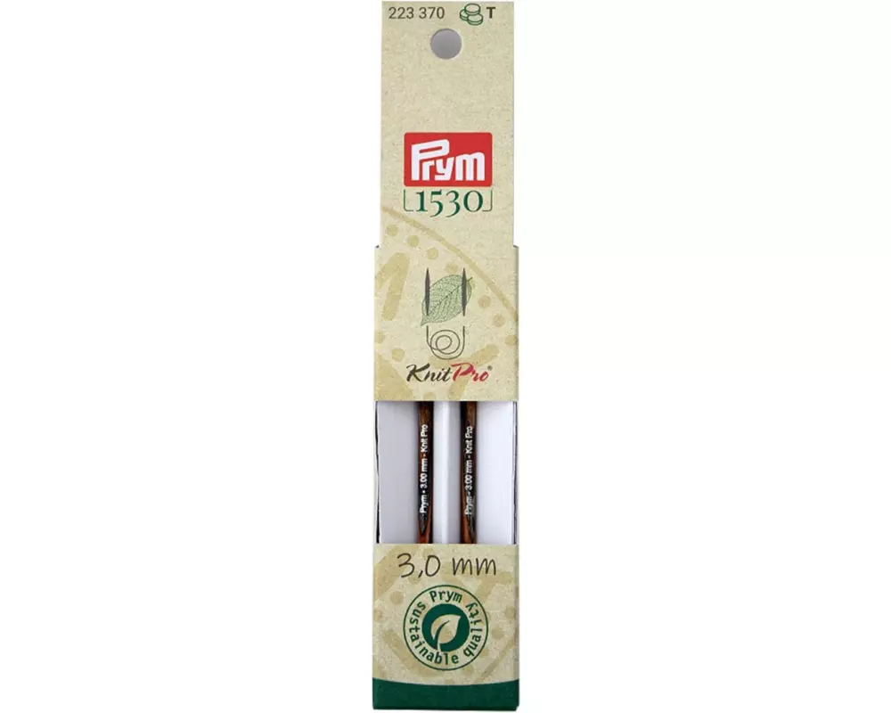 Prym 1530 Stricknadelspitzen Natural, kurz 3.00 mm, 8.7 cm
