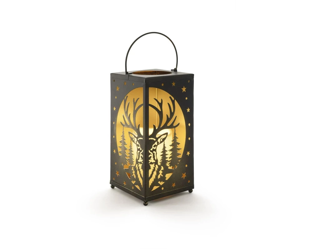 STT Laterne Kerze Deer 24 cm