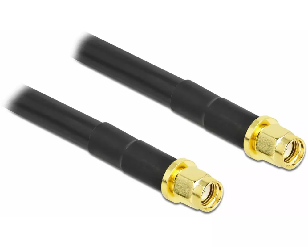 Delock Antennenkabel LMR/CFD300 RP-SMA zu RP-SMA, 10 m