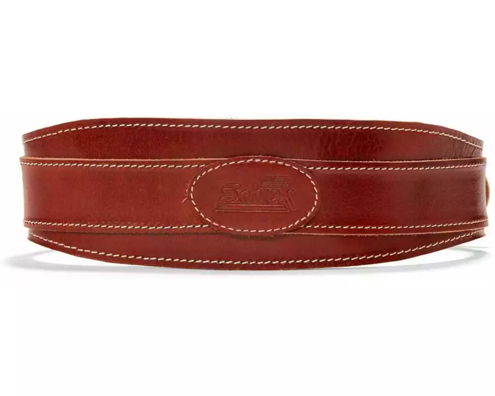 Schiek Sports Leather Lifting Belt, Braun S