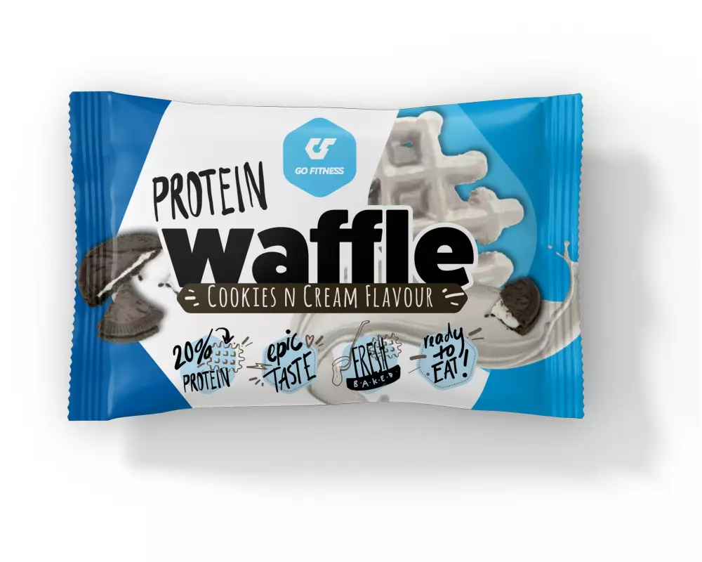Go Fitness Nutrition Protein Waffle Box 1 x 50 g, Cookie