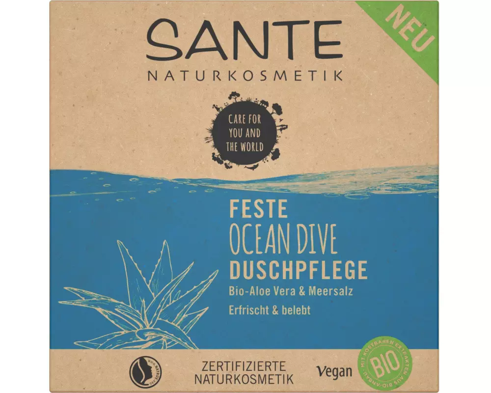 SANTE Festes Duschmittel Ocean Dive 80 g