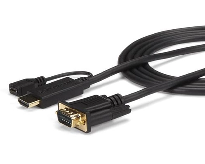 StarTech.com HDMI to VGA Cable â€" 10 ft / 3m â€" 1080p â€" 1920 x 1200 â€" Active HDMI Cable â€" Monitor Cable â€" Computer Cable