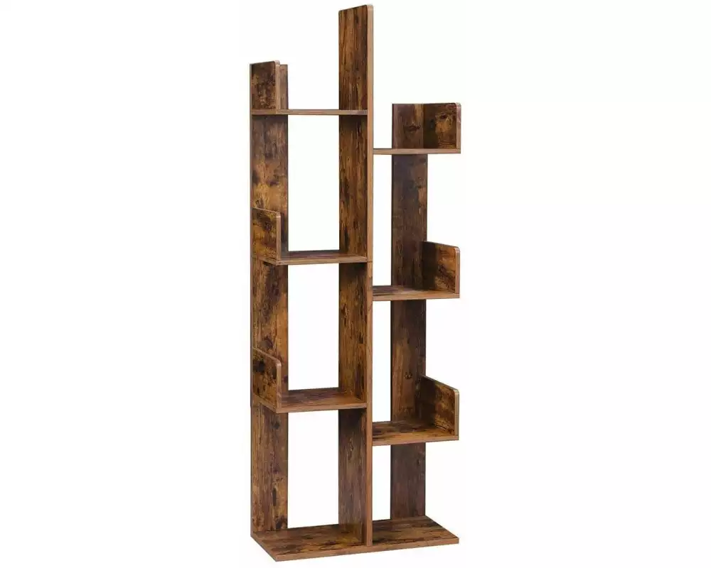 VASAGLE Regal im Baumform 50 x 140 cm, Braun