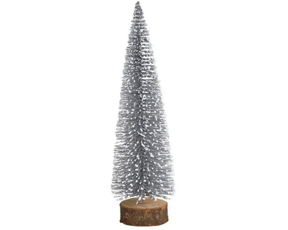 G. Wurm Weihnachtsbaum Silber, 7 x 25 x 7 cm