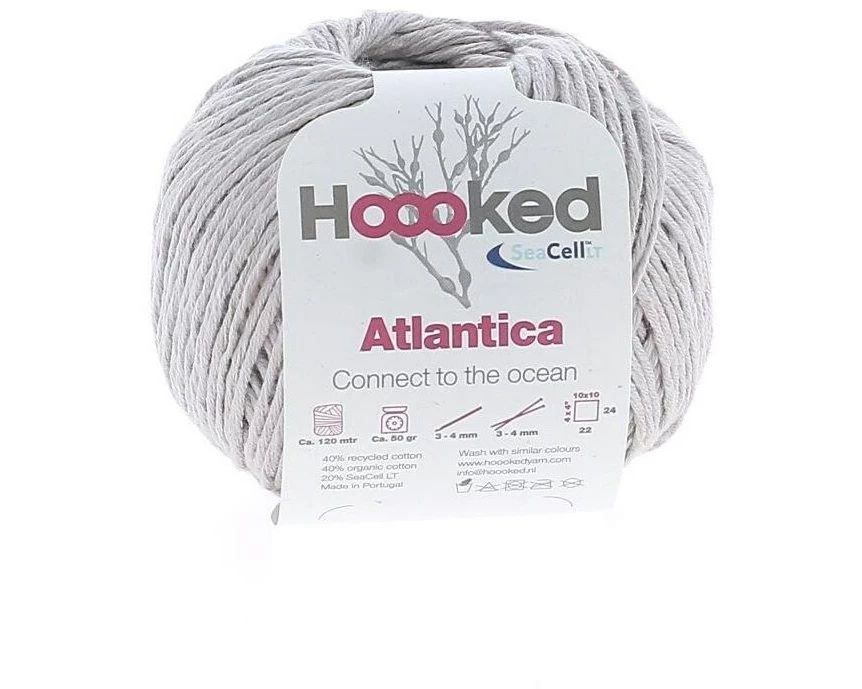 Hoooked Baumwollgarn Hoooked Atlantica SeaCell Garn Beige