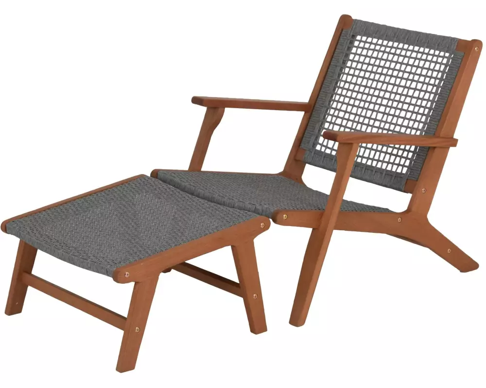 Acamp Bankgog Gartensessel Grau/Braun