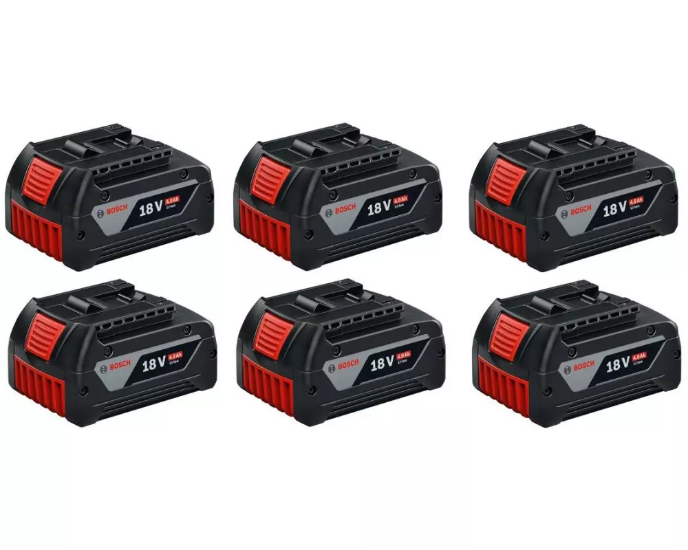 Bosch Professional Akku-Paket 6x GBA 18 V 4.0 Ah