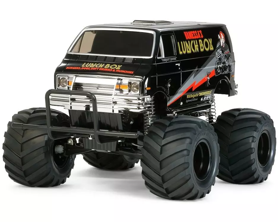Tamiya Monster Truck Lunch Box Black Edition CW-01 Kit + ESC, 1:12
