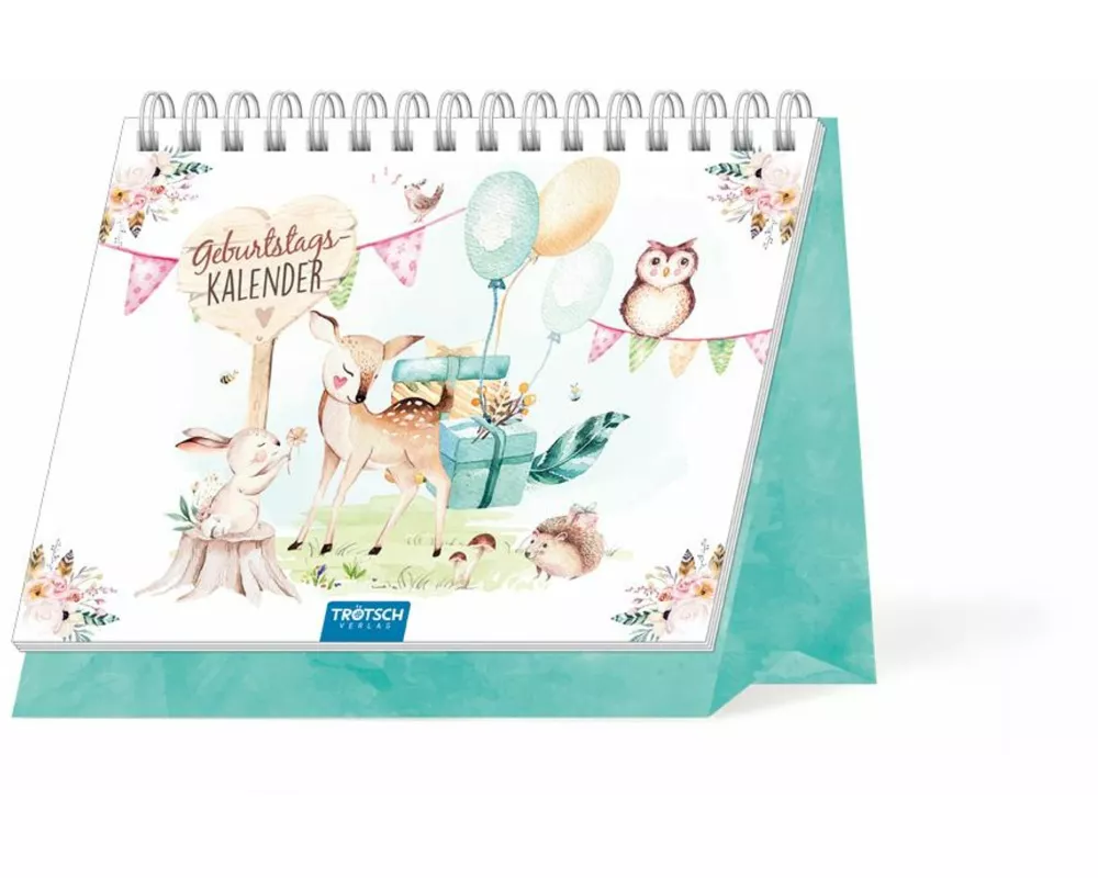 Trötsch Aufstellkalender Geburtstagskalender Waldfreunde