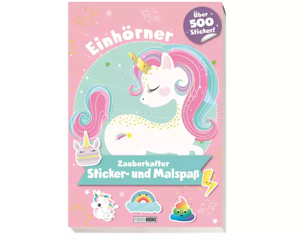 Einhörner: Zauberhafter Sticker- und Malspaß