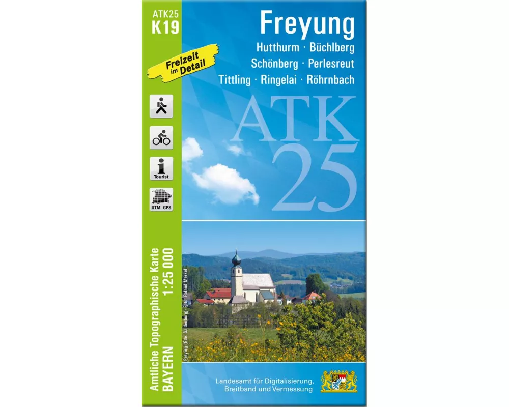 ATK25-K19 Freyung (Amtliche Topographische Karte 1:25000)