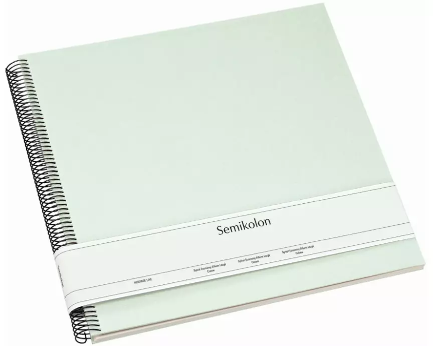 Spiral Economy Album Large cream moss