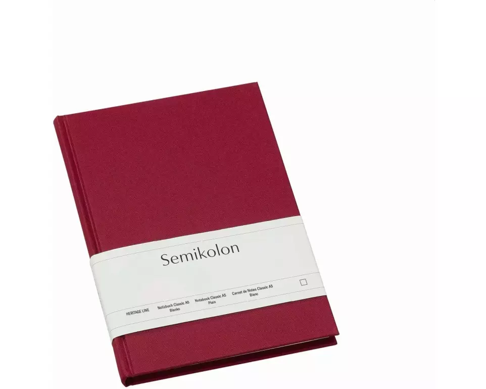 Notizbuch Classic A5 blanko burgundy