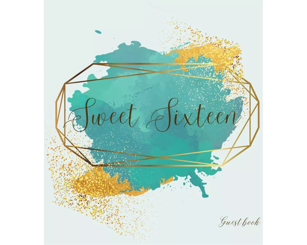 Sweet sixteen guest book, party Guest book, birthday party guest book to sign