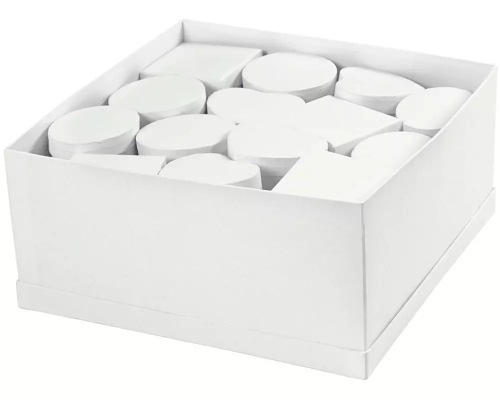 Creativ Company Papp-Schachtel 27 Stück, Weiss