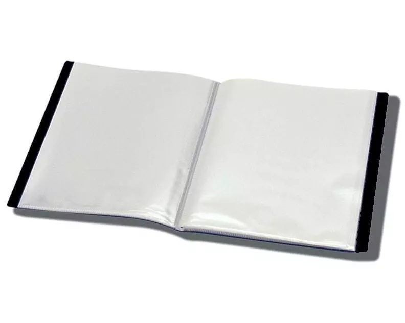 Büroline Sichtbuch A4, 20 Taschen Schwarz