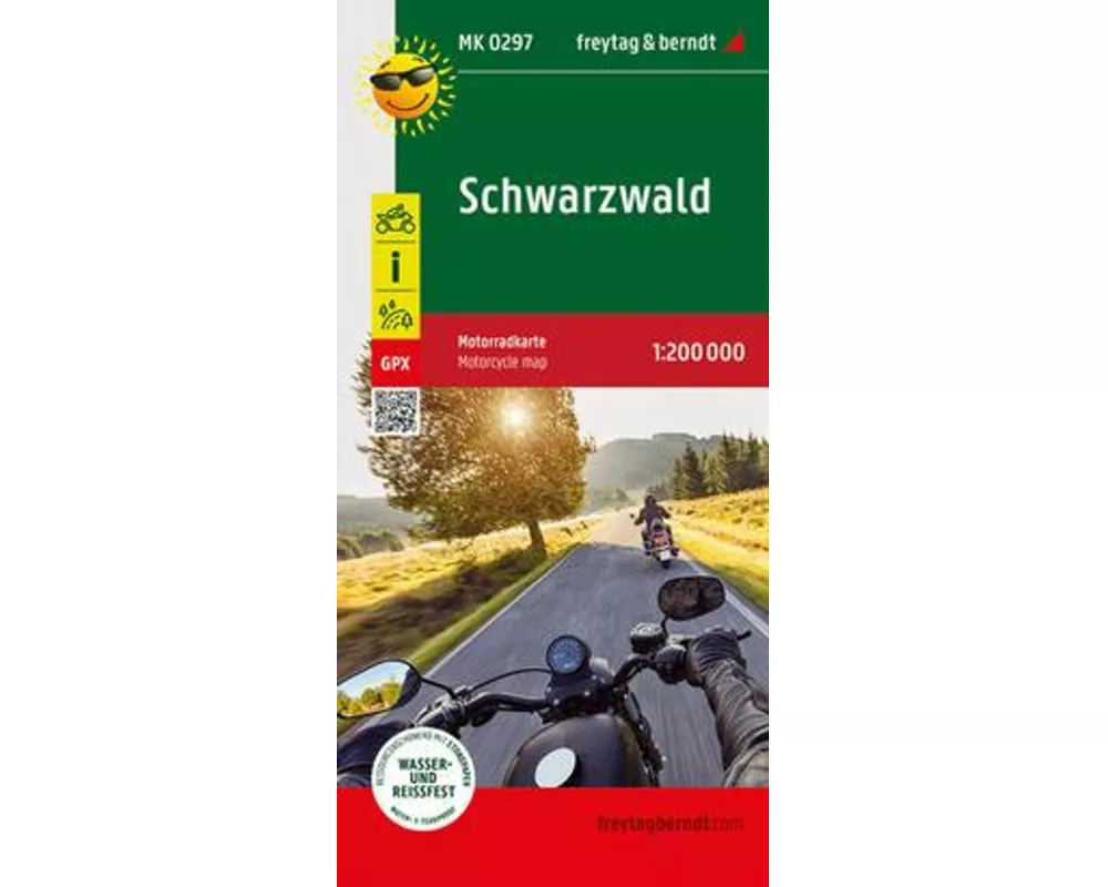 Schwarzwald, Motorradkarte 1:200.000, freytag & berndt