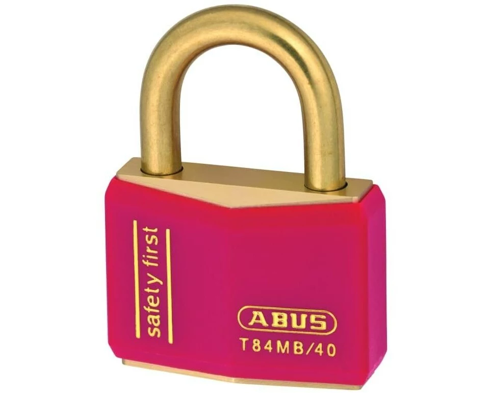 Abus T84 MB safety first Rot Kunststoff/Messing