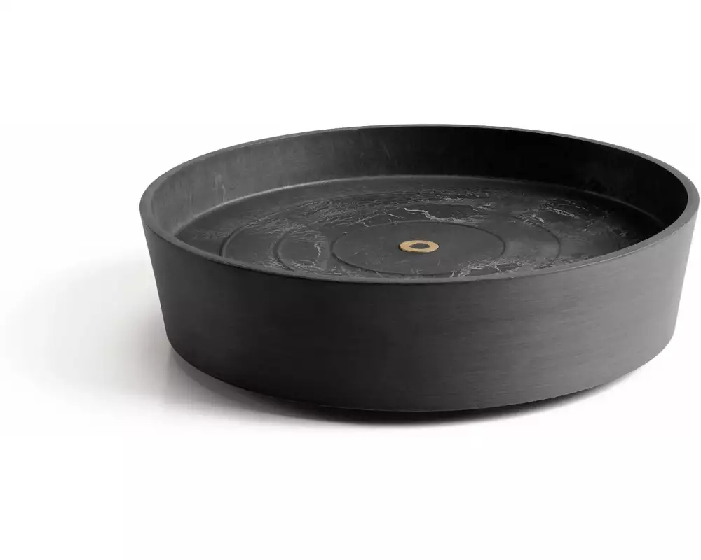 Ecopots Unterteller Saucer Wheels Ø 34 cm Schwarz