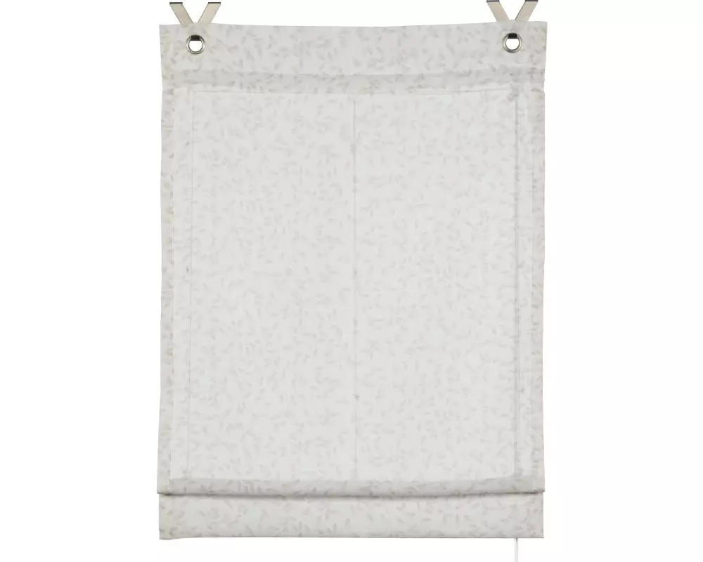 Gardinia Raffrollo Zen Silence Reiskörner, 100 x 140 cm, Weiss