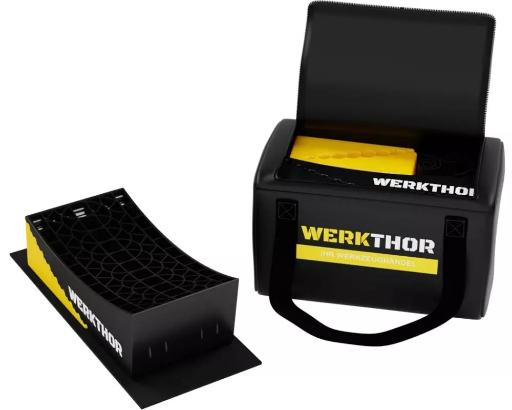 Werkthor Stufenlose Auffahrkeile 2er Set, Gelb