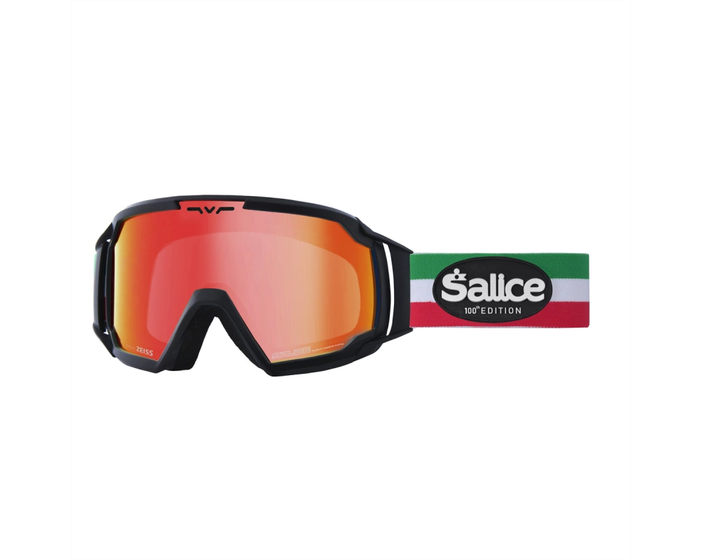 Salice Occhiali Skibrille 618ITAED, Black ITA Dav RW Red