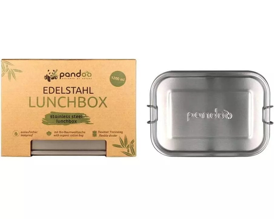 pandoo Lunchbox Lunchbox 1.2 l Metall/Silber